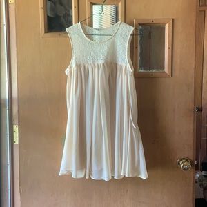 Flowy modest A-line dress!